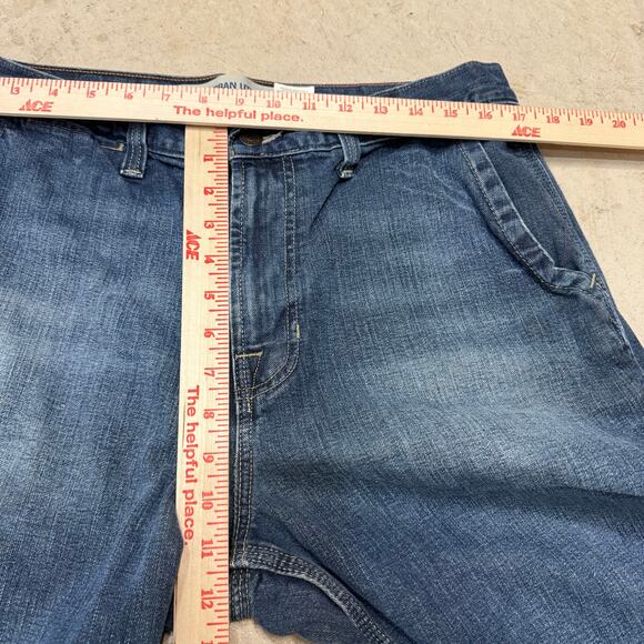 Vintage GAP 33X30 Straight Jeans Blue Denim Rugged‎ Distressed Urban Utility 90s - Picture 7 of 9